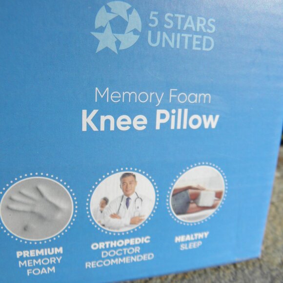 NWT 5 Star United Knee Pillow for side sleepers, hip, back pain, sciatica. - Picture 7 of 16